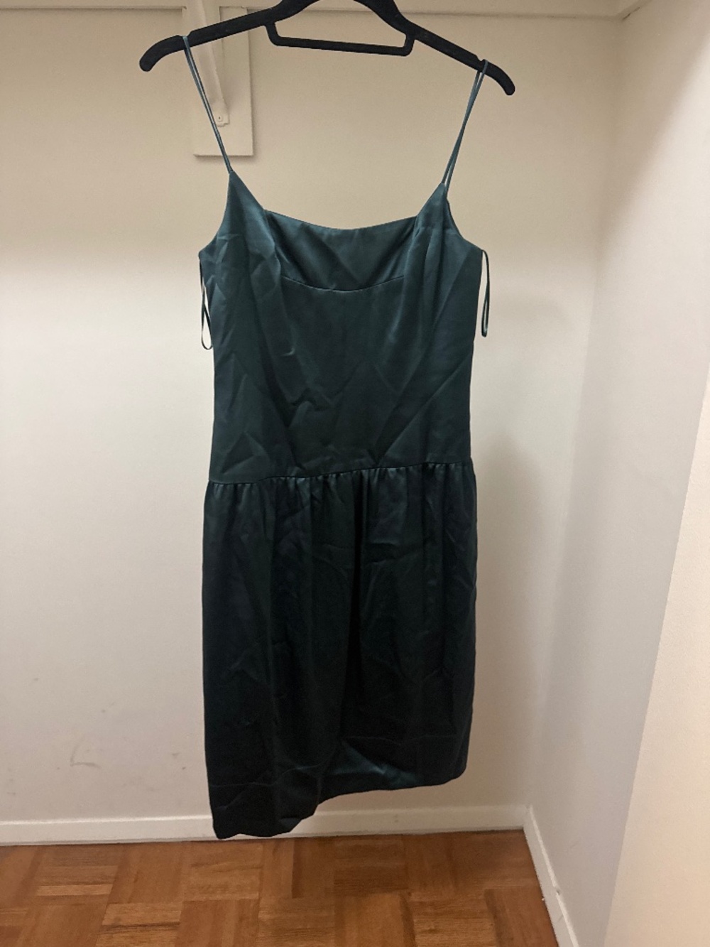 Narciso Rodríguez silk dark teal dress